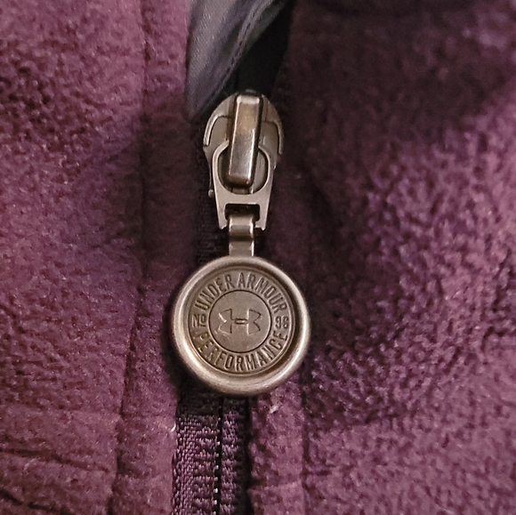 Under armour Dark purple zip up fleece jacket - Picture 3 of 6